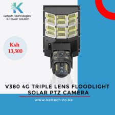 V380 Pro Solar Street Light PTZ Flood Light 4G Camera  1080P HD video with color night vision for clear day and night footage  4G SIM card support with app control – no Wi-Fi required  Solar powered with battery backup and motion-triggered floodlights  Pan-Tilt-Zoom (PTZ) function for full-angle coverage and zero blind spots